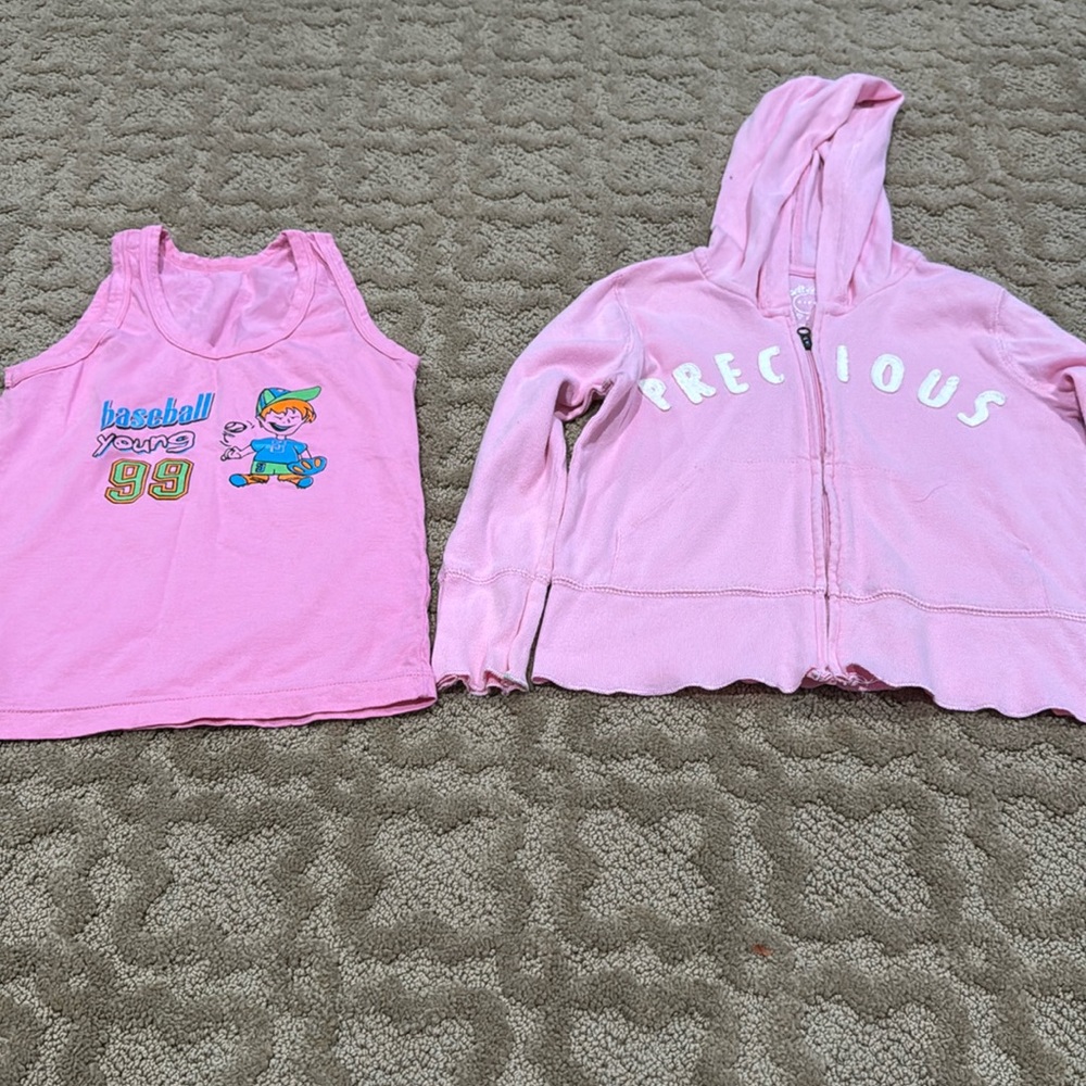 🌸Kids hoodie and tank top for girls clothes
